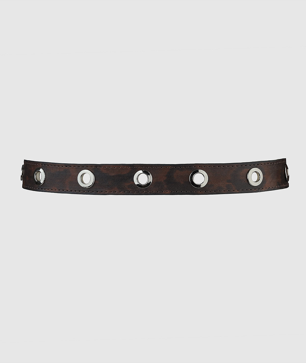 Eliza Leather Belt Snake Print