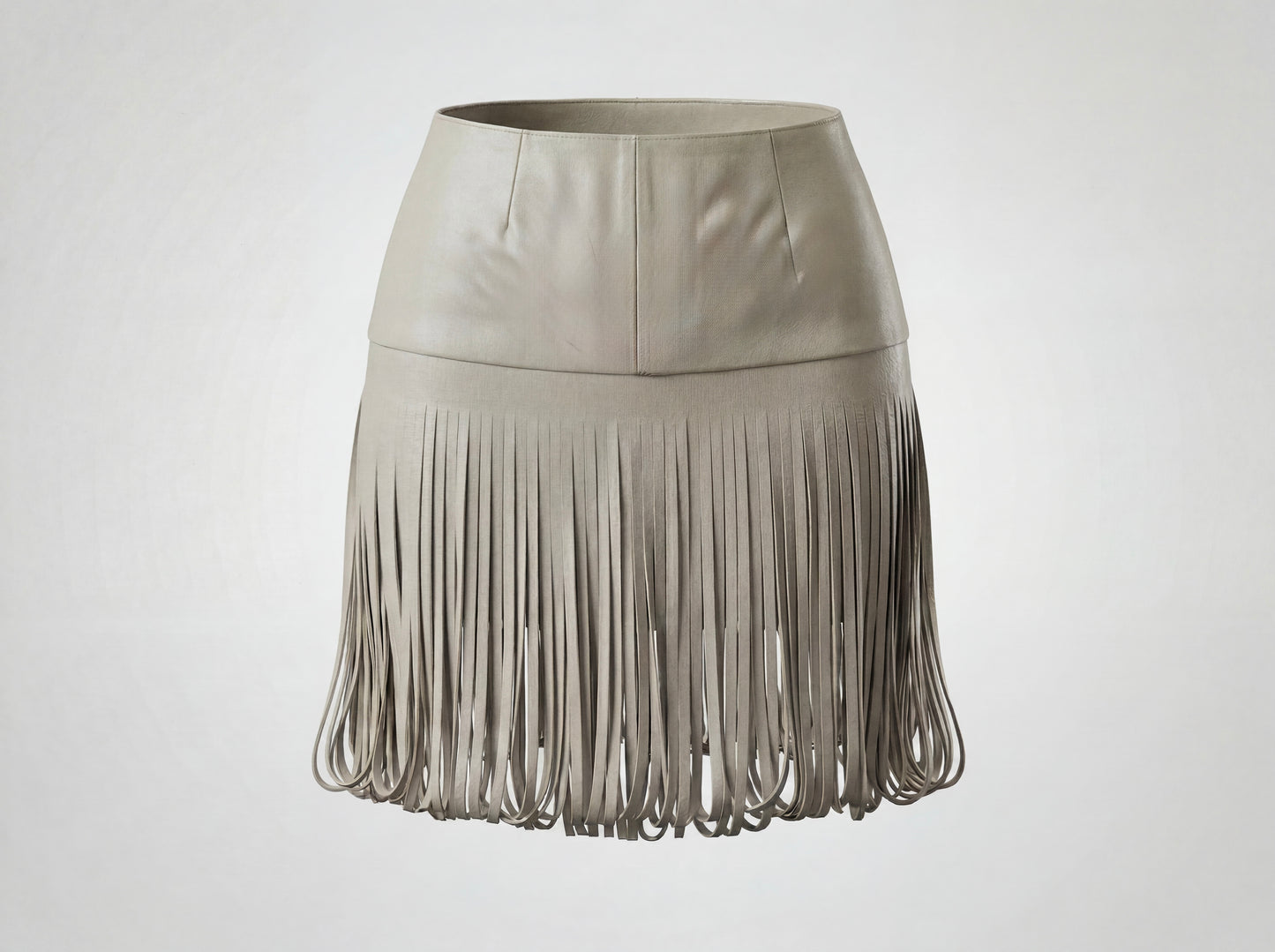 Ellie Leather Skirt Butter Yellow