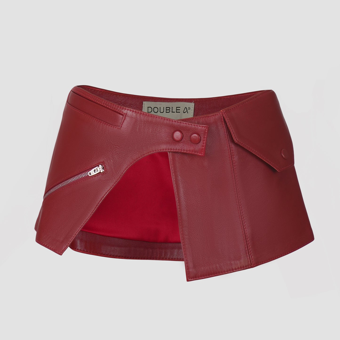 Bonnie Leather Waist Belt Red