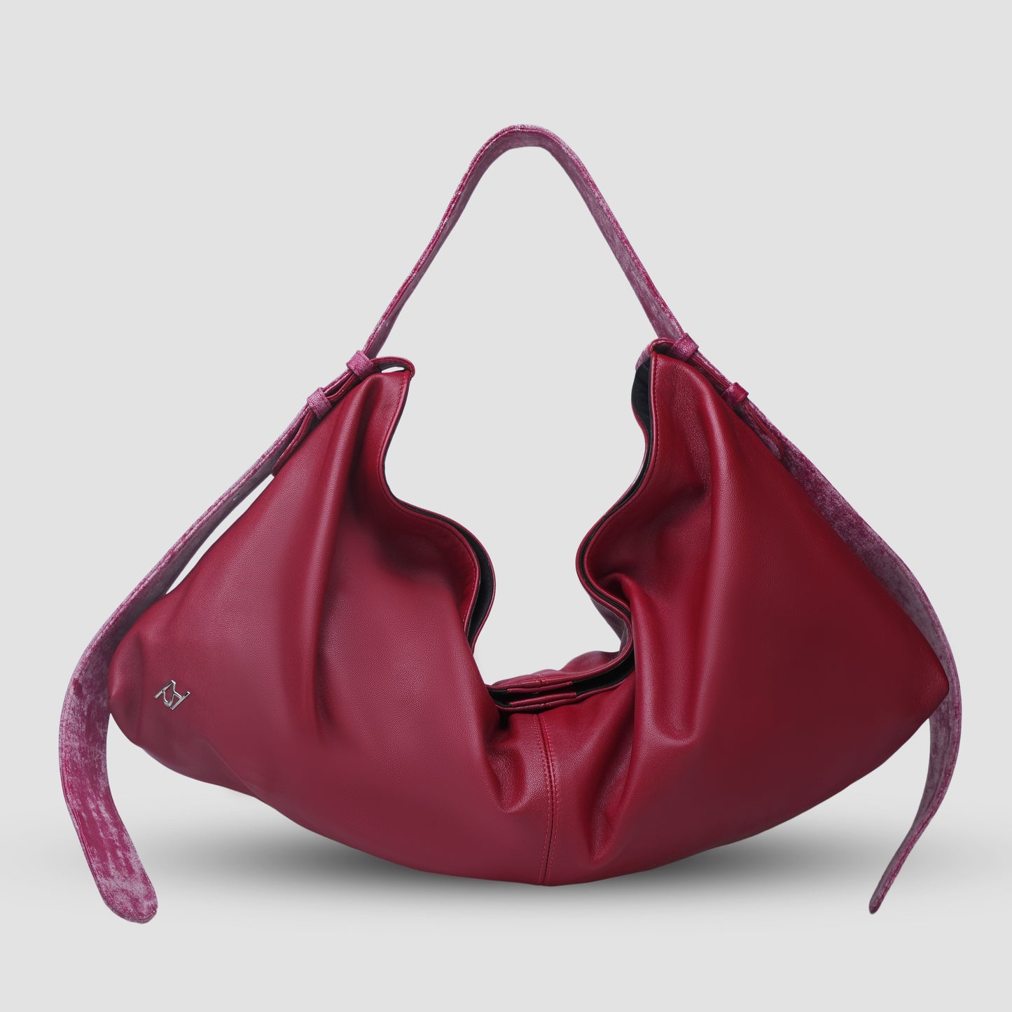 Ophelia II Oversized Leather Bag Red