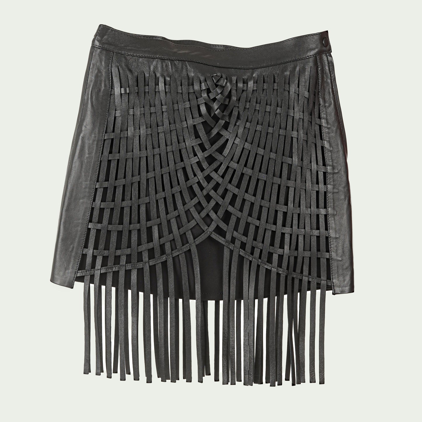 Attalea Leather Skirt Black