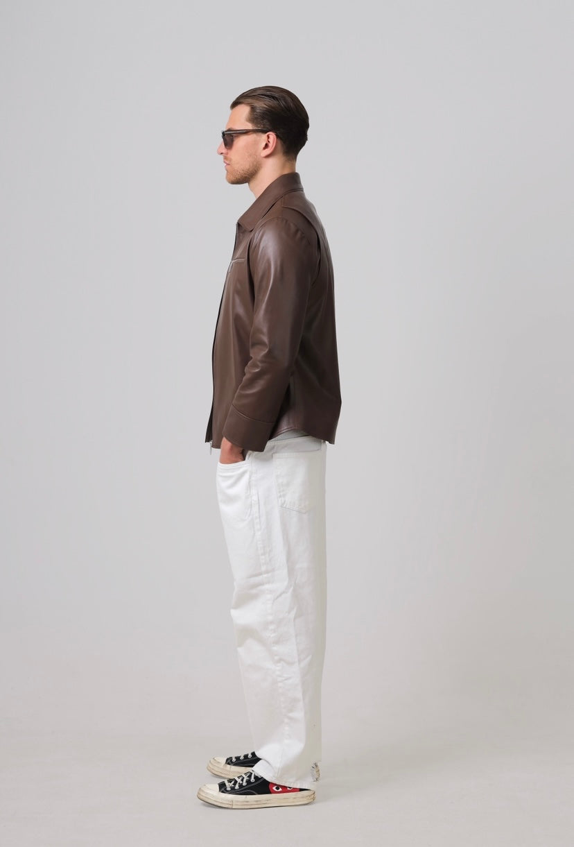 Emerson Leather Jacket Brown