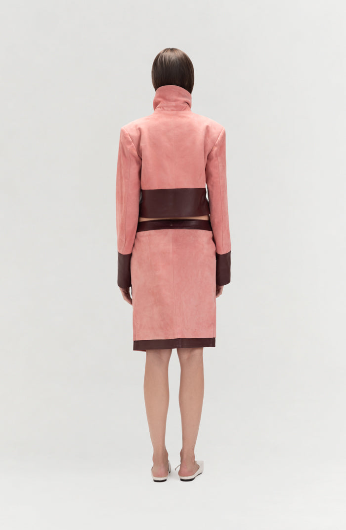 Orion Suede Jacket Pink