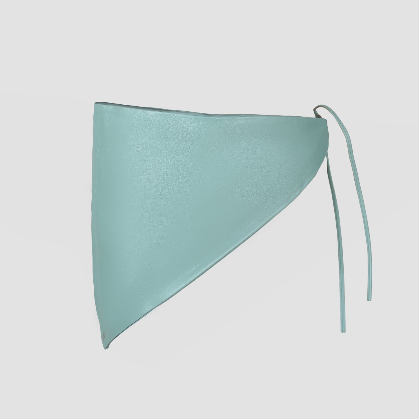 Leather Bandana Electric Baby Blue