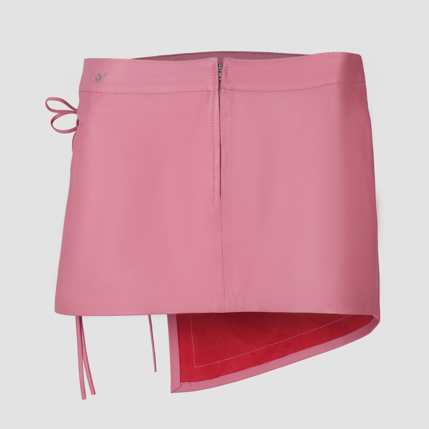 Celine Leather Skirt Blush Pink