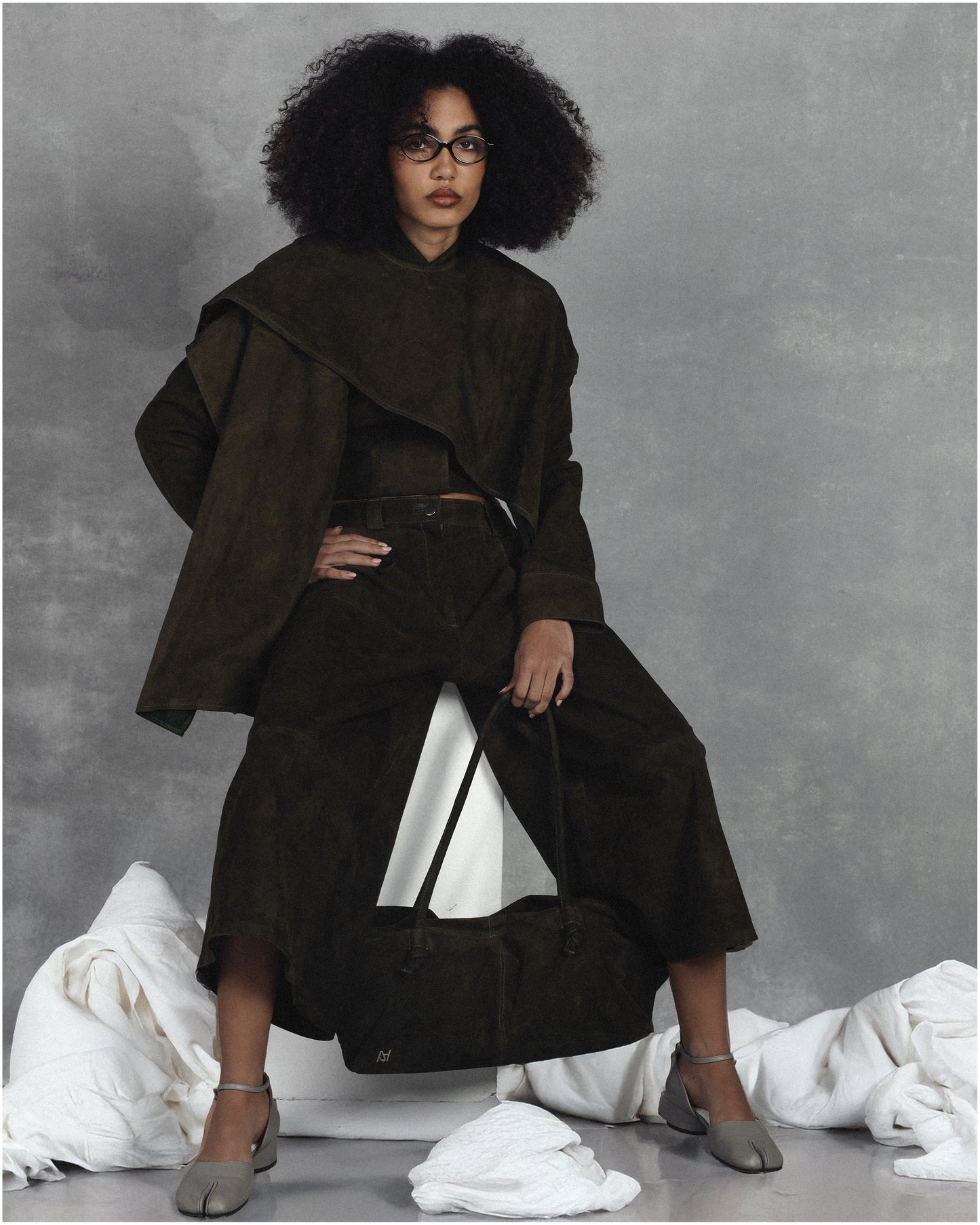Avalon Suede Jacket Olive