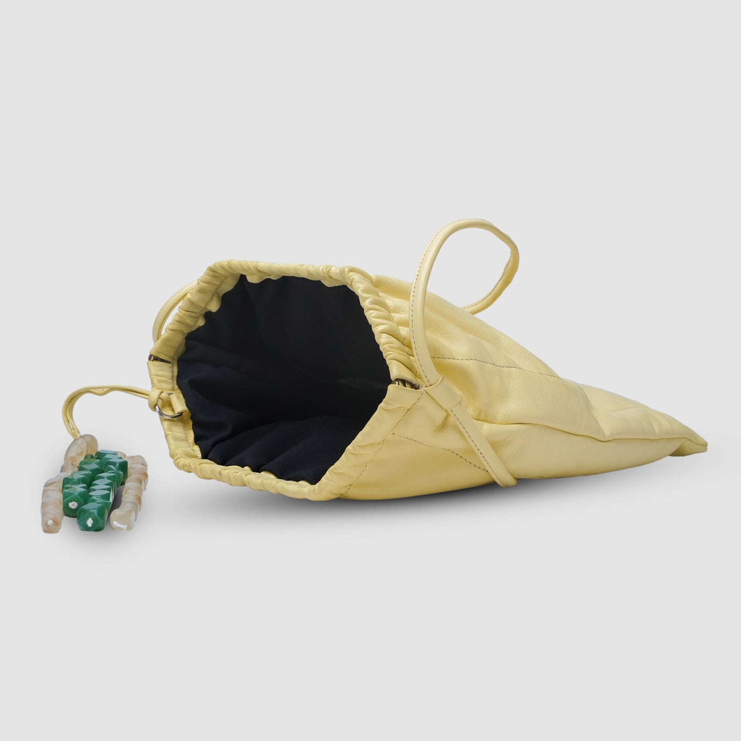 Melissa Clutch Leather Bag Butter Yellow