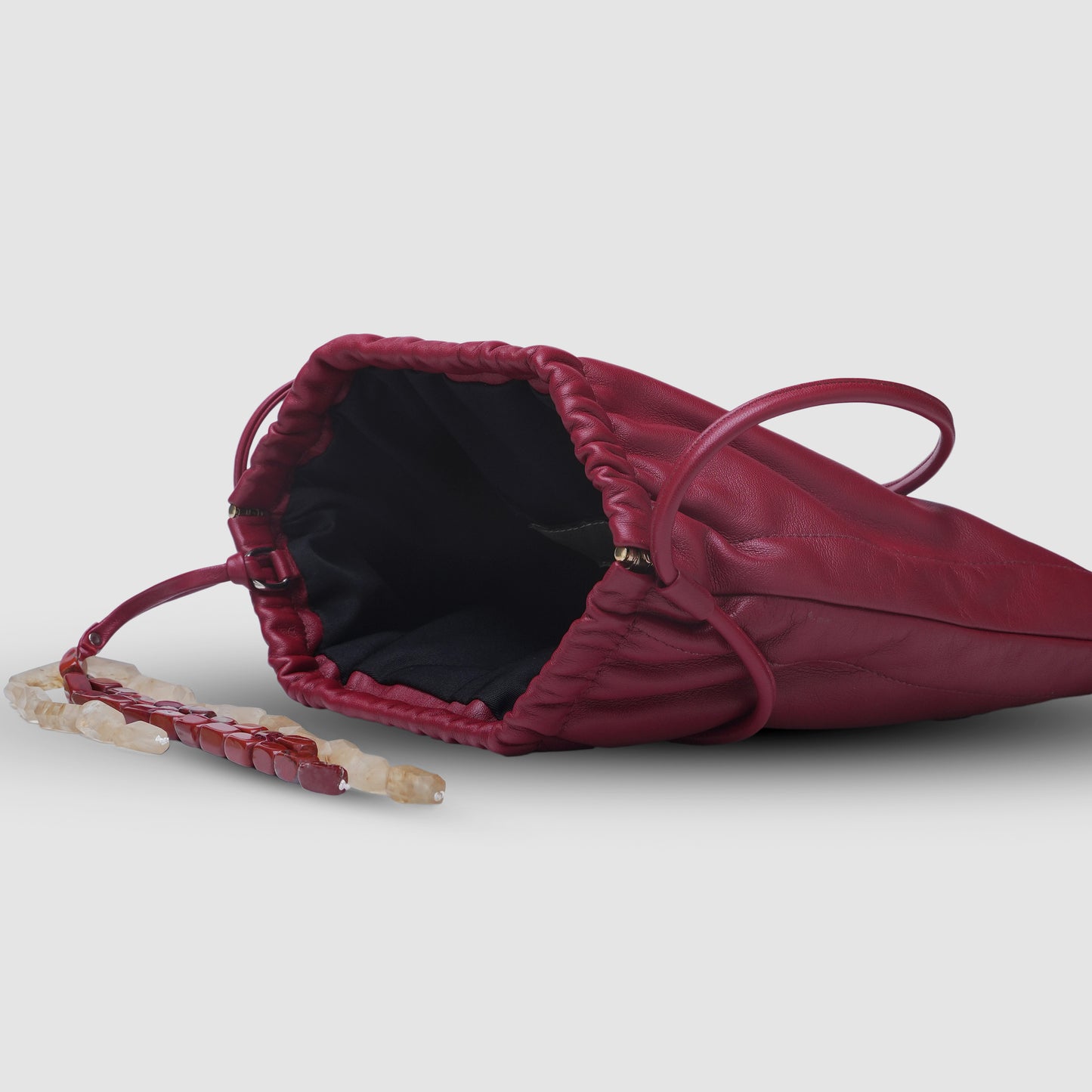 Melissa Clutch Leather Bag Red