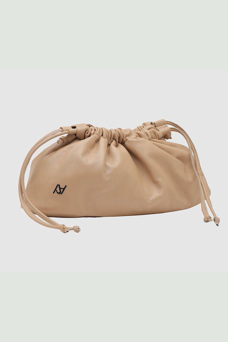 Charlie Leather Bag Nude Beige