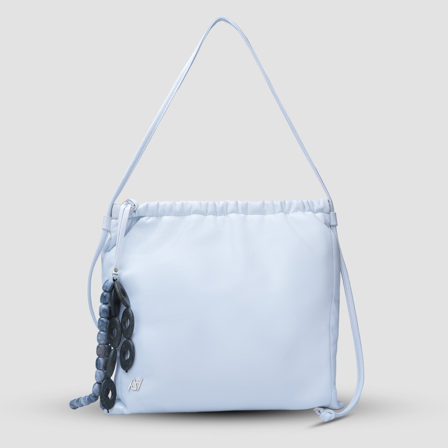 Melissa Clutch Leather Bag White