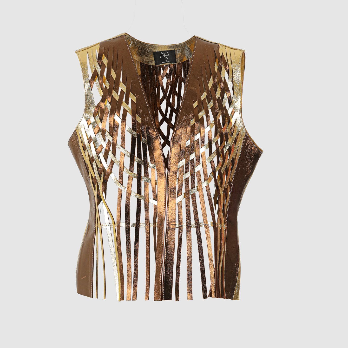 Attalea Leather Vest II Copper