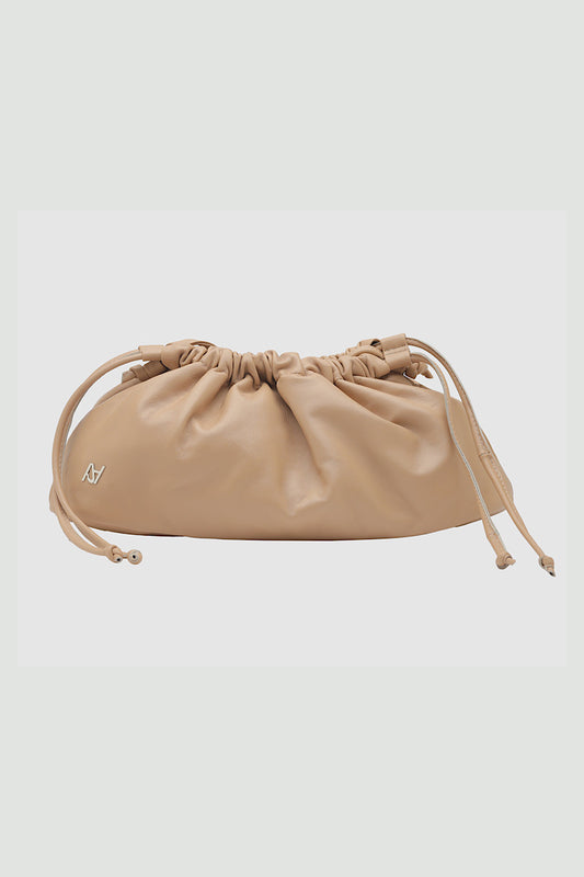 Charlie Leather Bag Nude Beige