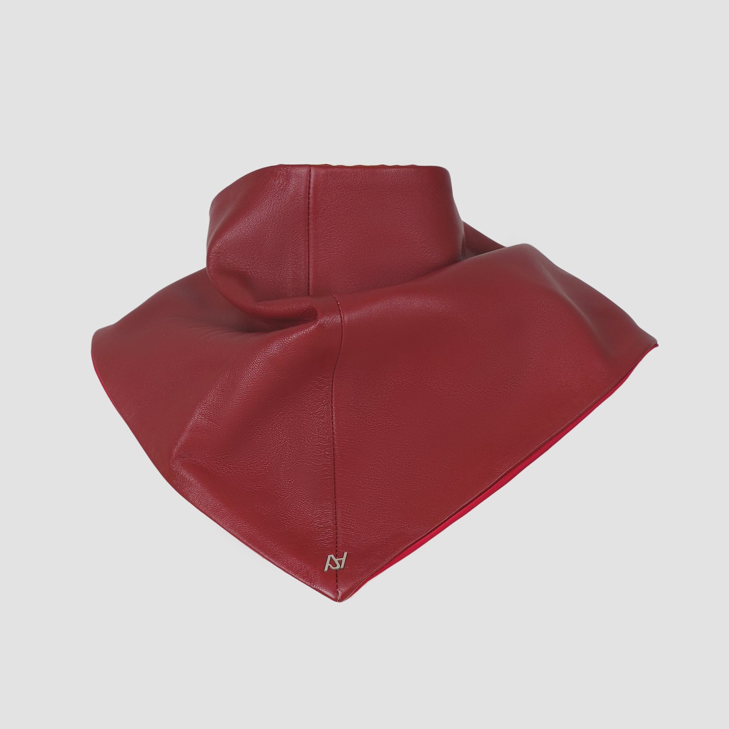 Leather Bandana Red