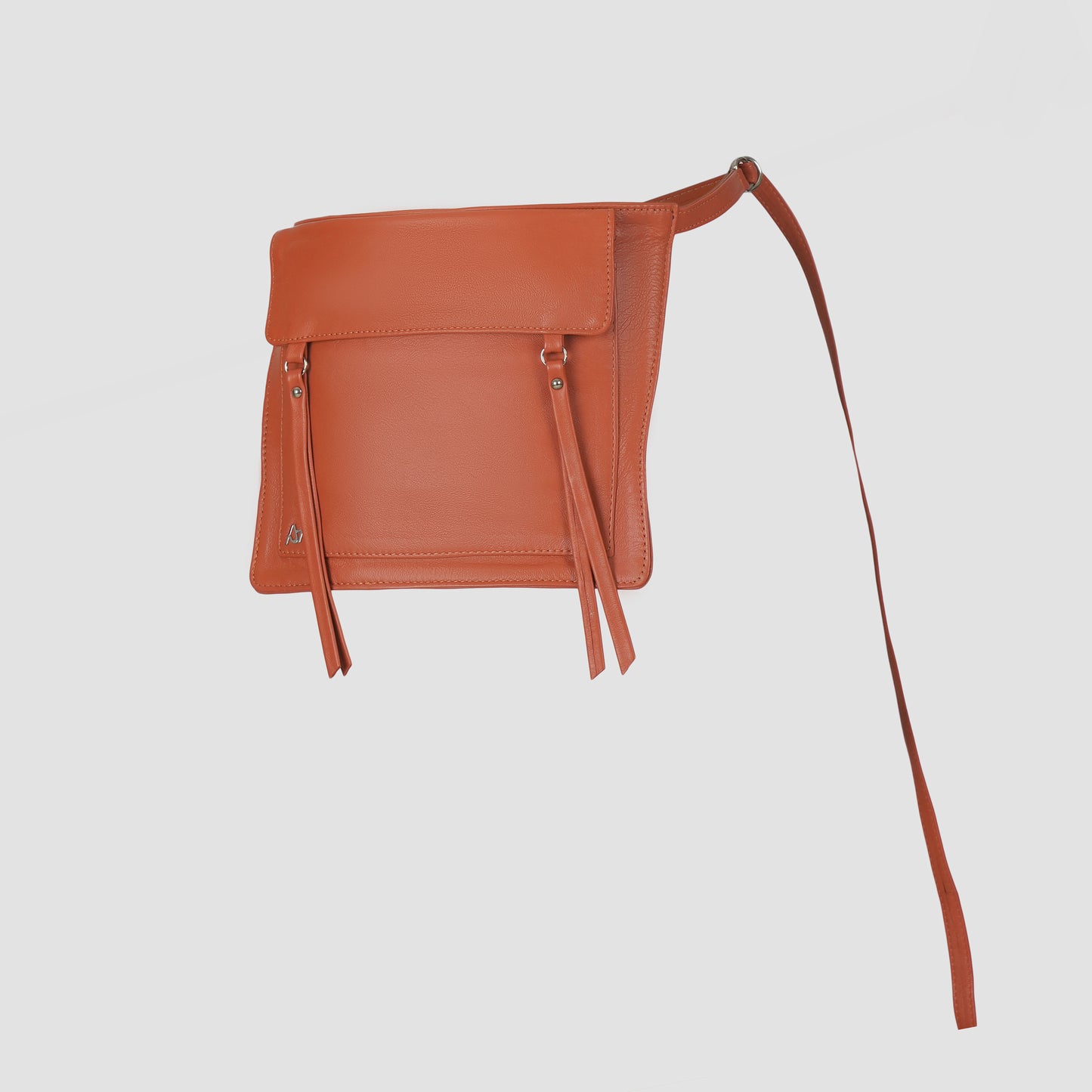 Camden Leather Waist Belt Bag Orange