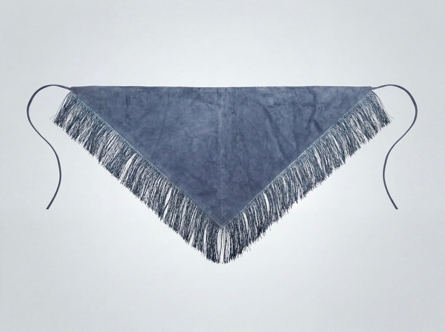 Fringes Suede Bandana Blue
