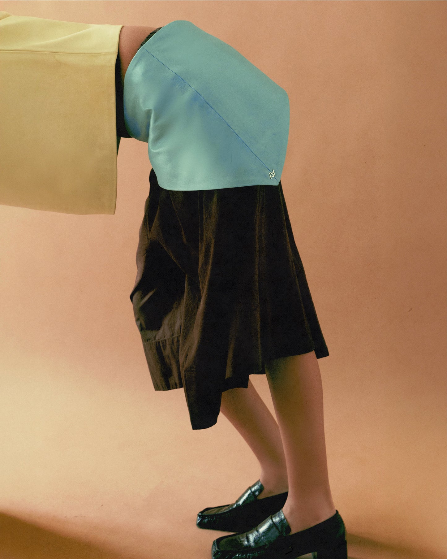 Leather Bandana Electric Baby Blue