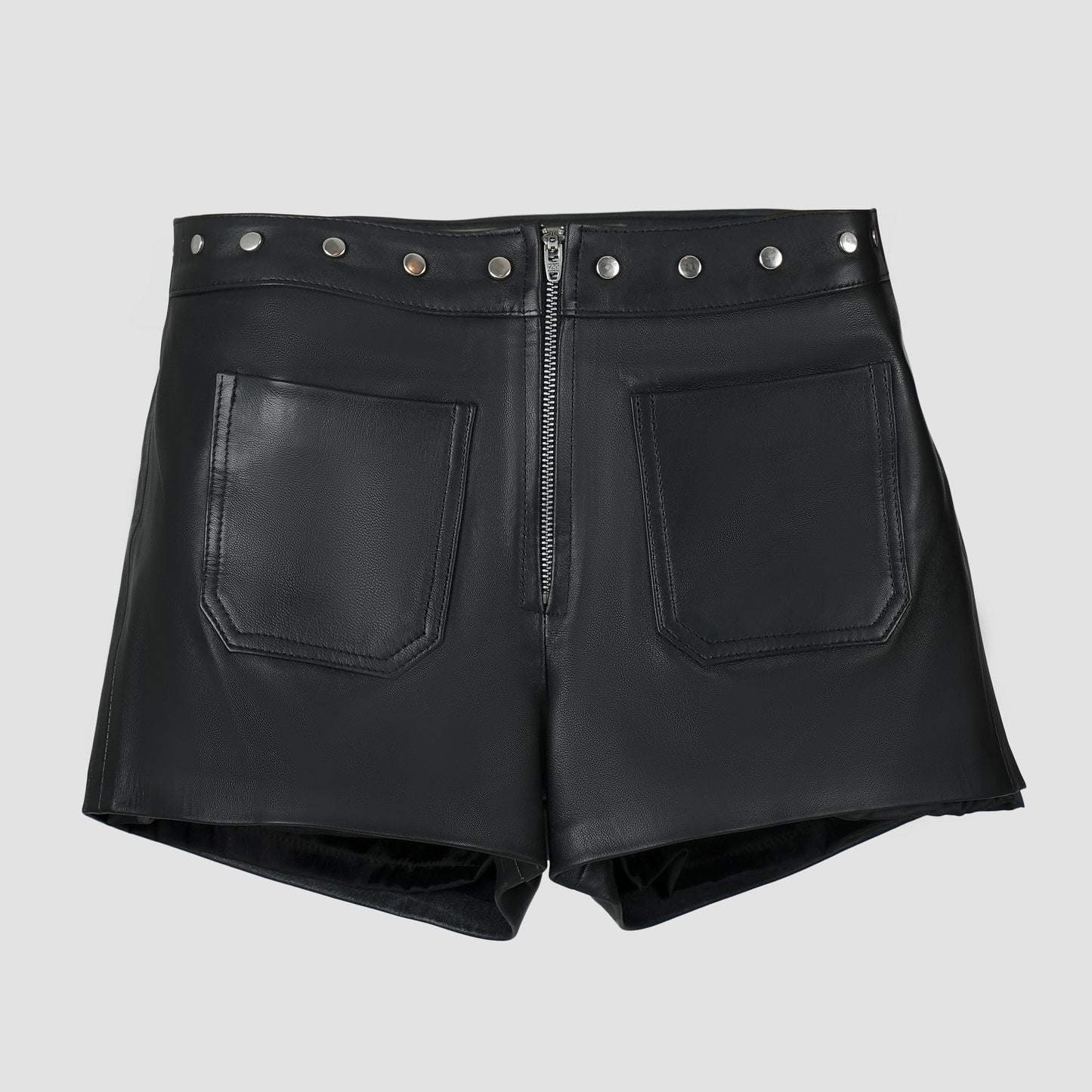 Sterling Leather Shorts Black