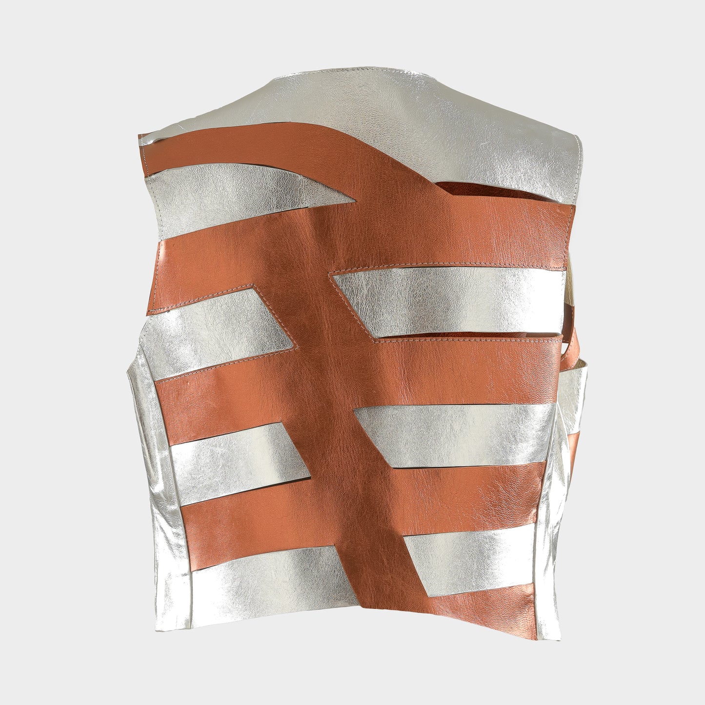 Aiden Leather Vest Burnt Copper