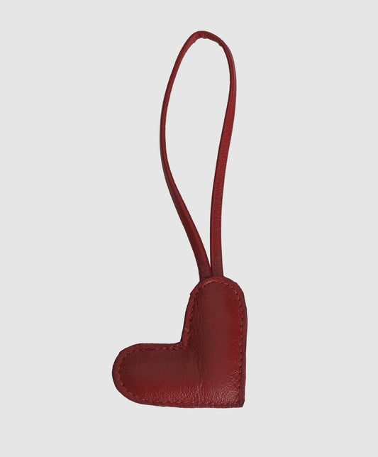 Heart Shaped Leather Charm