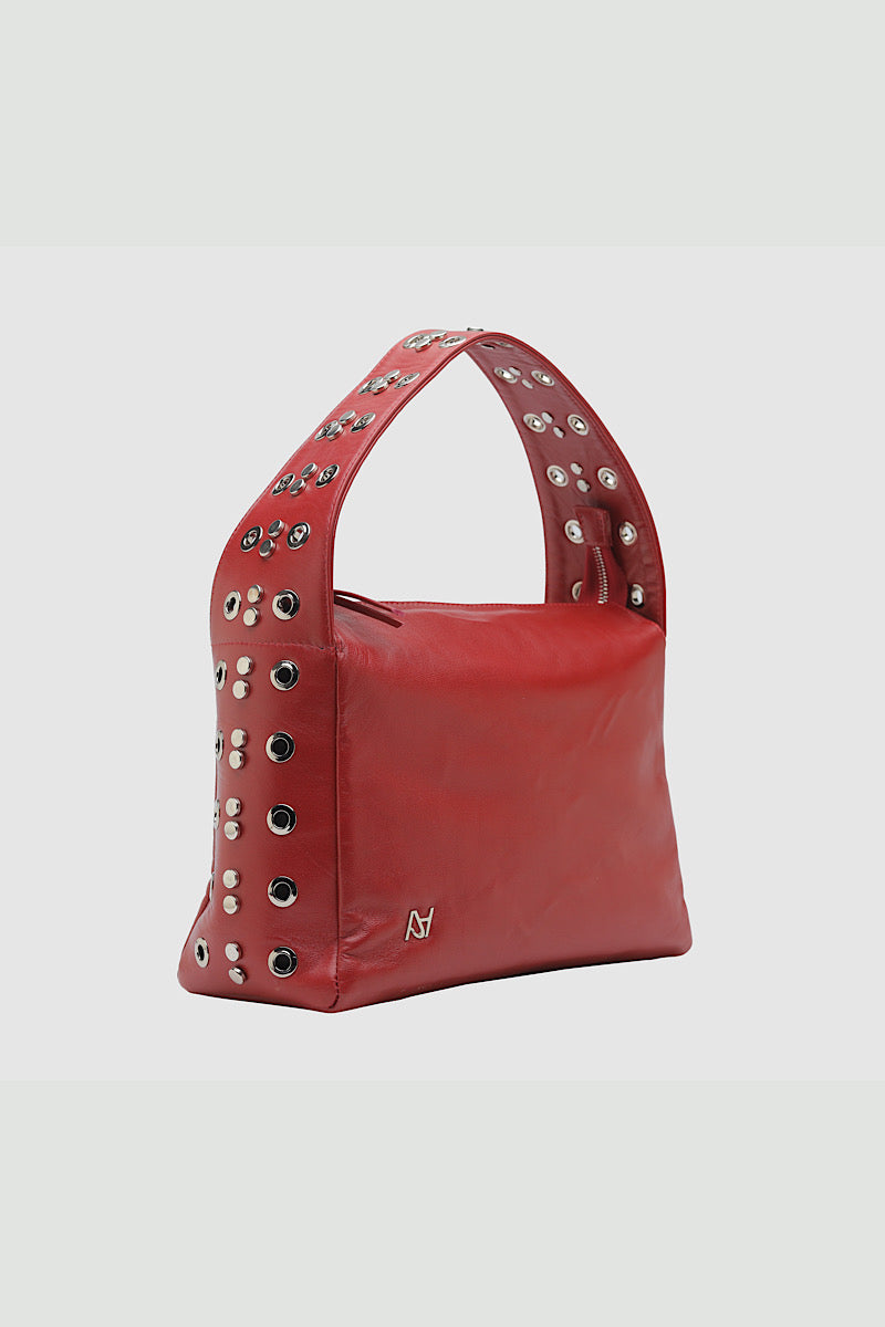Surge Leather Bag Red