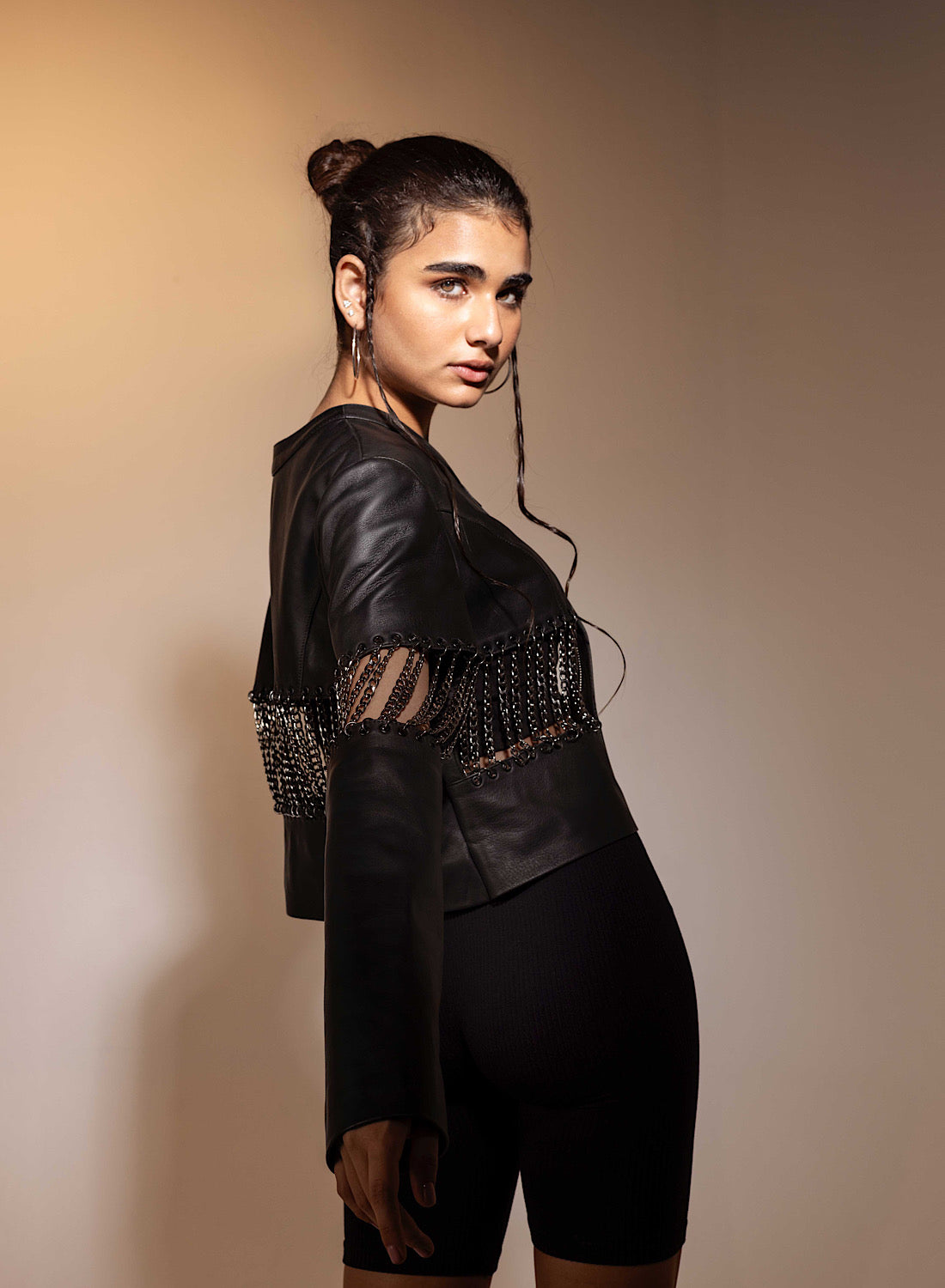 Aria Leather Jacket Black