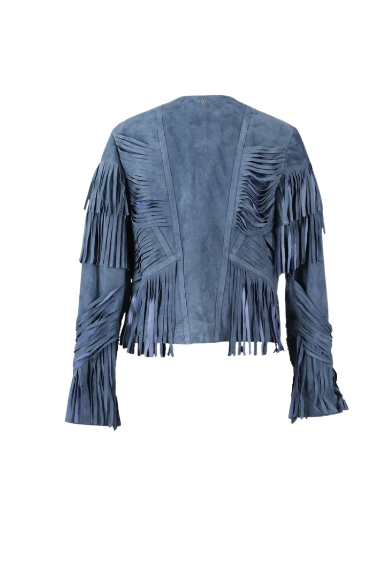 Aurora Suede Jacket Blue