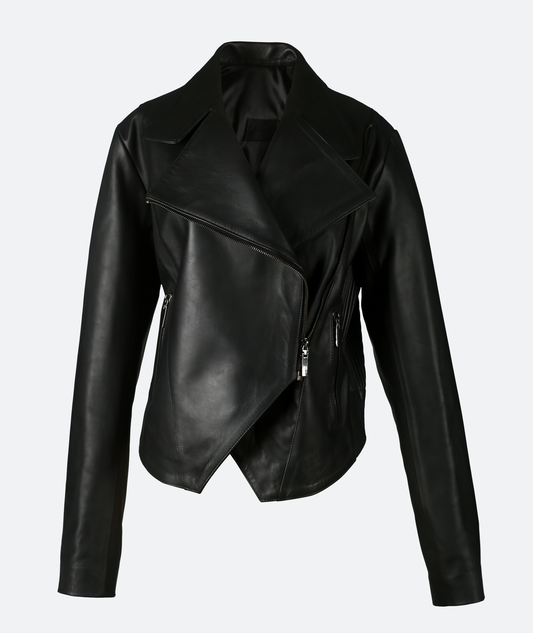 Ausborn Leather Jacket Black