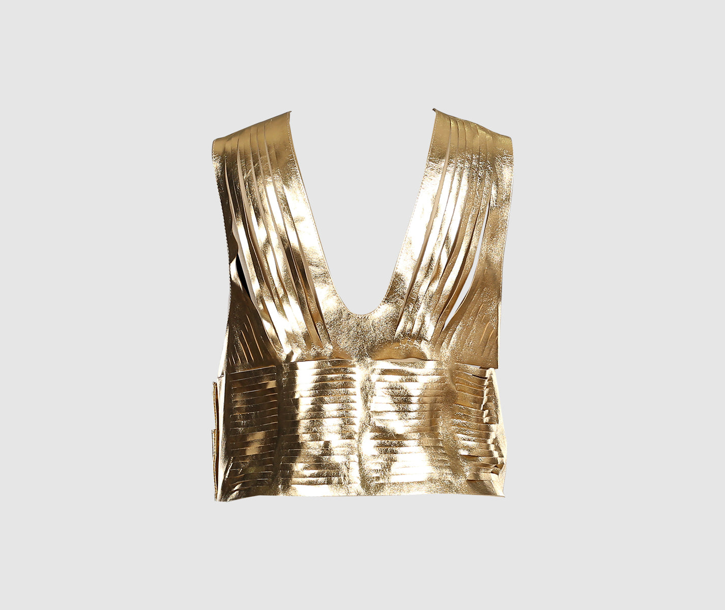 Ayla Leather Belt Gold