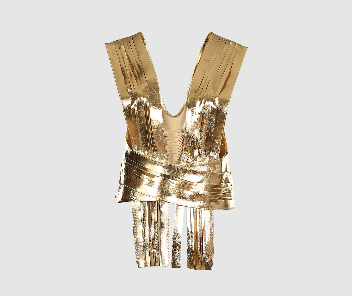 Ayla Leather Belt Gold