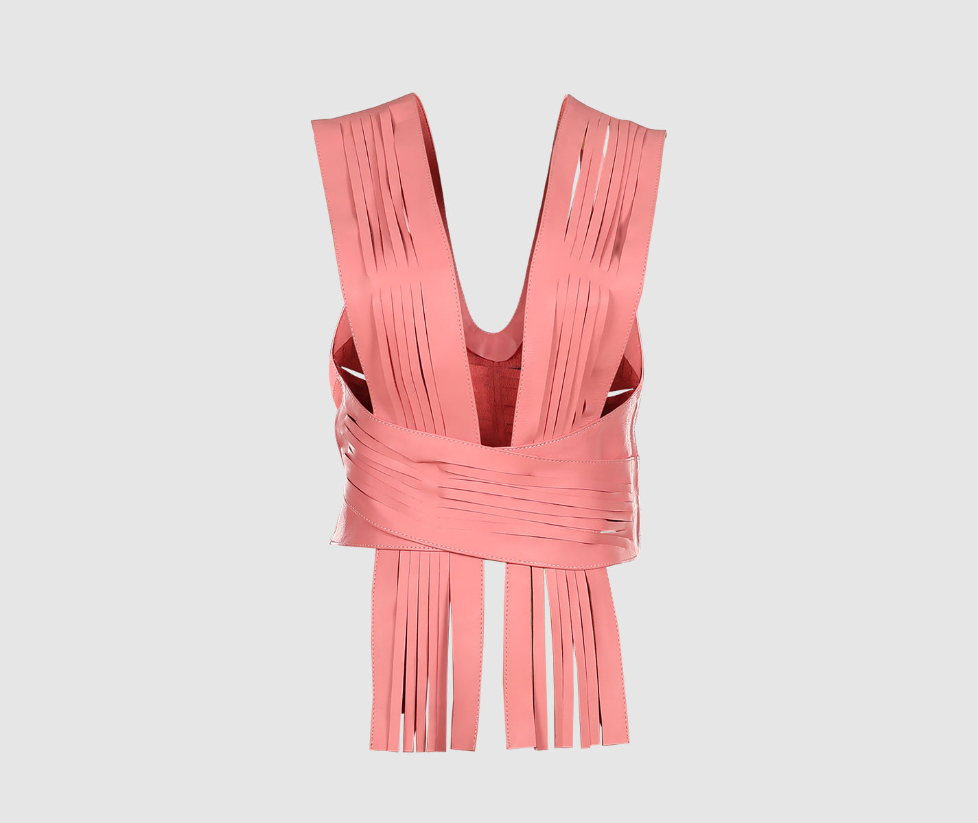 Ayla Leather Belt Blush Pink