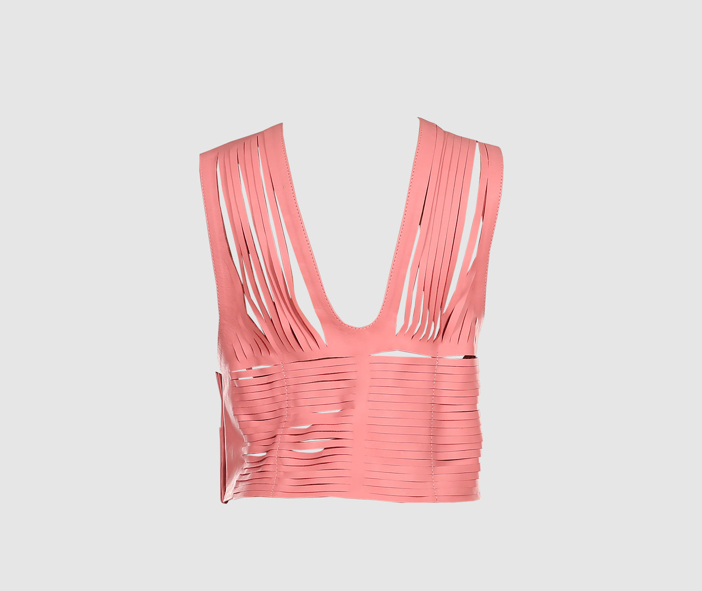 Ayla Leather Belt Blush Pink