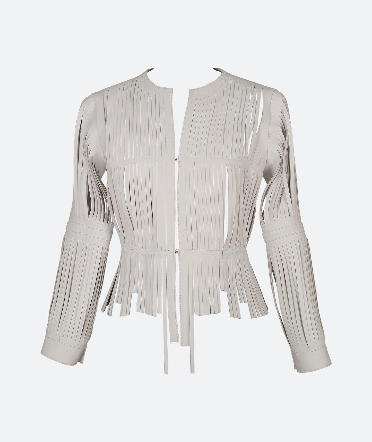Ayla Leather Jacket White