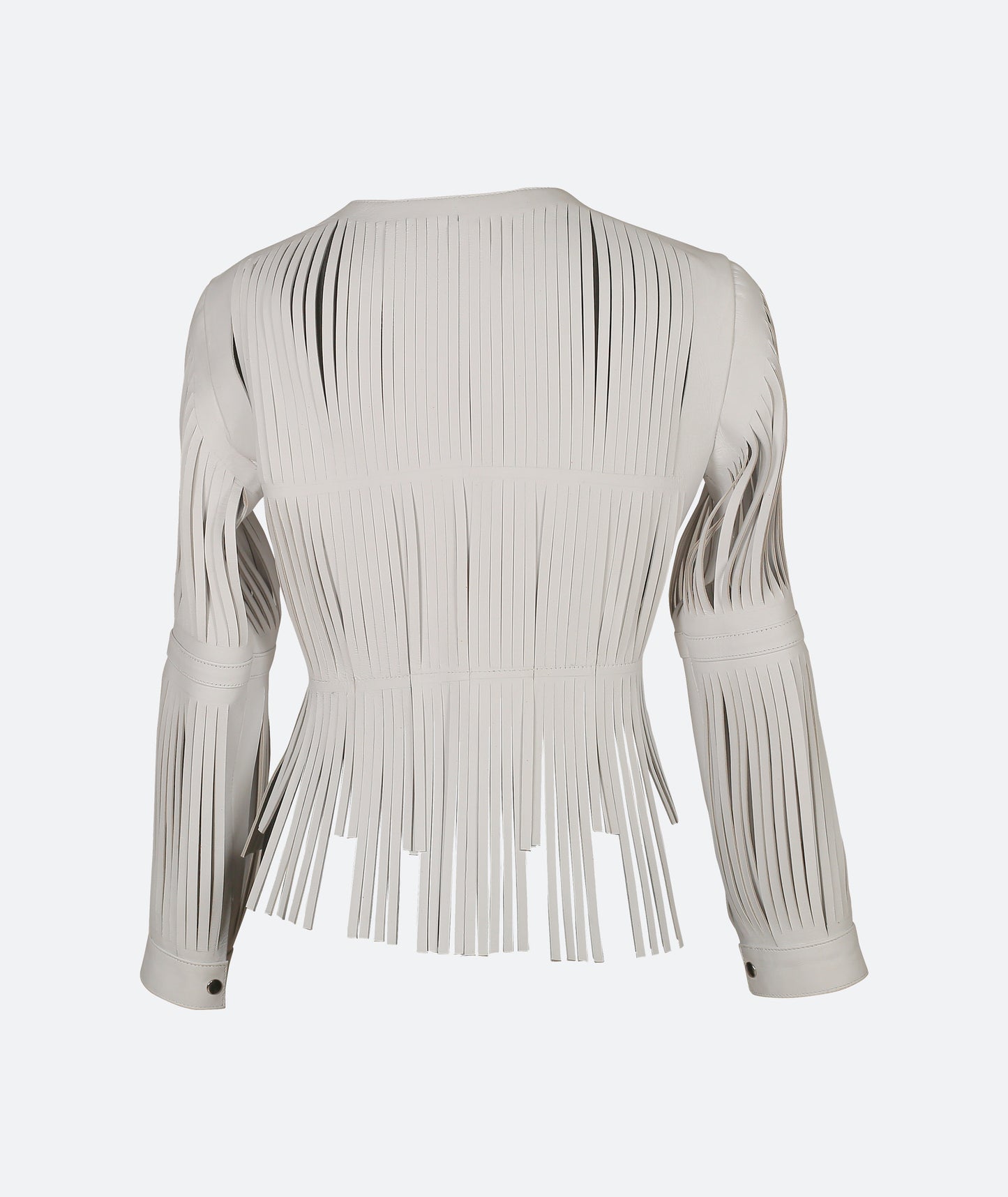 Ayla Leather Jacket White