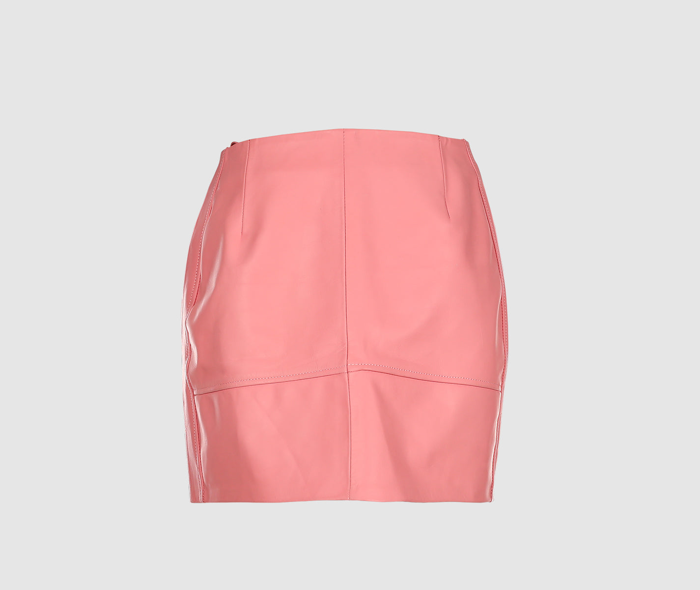 Biker Leather Skirt Blush Pink