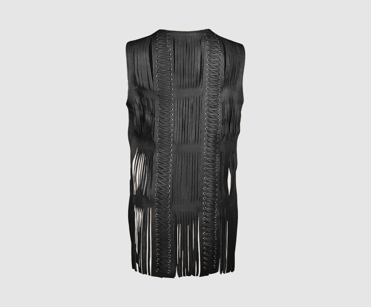 Caniayla Leather Vest Black