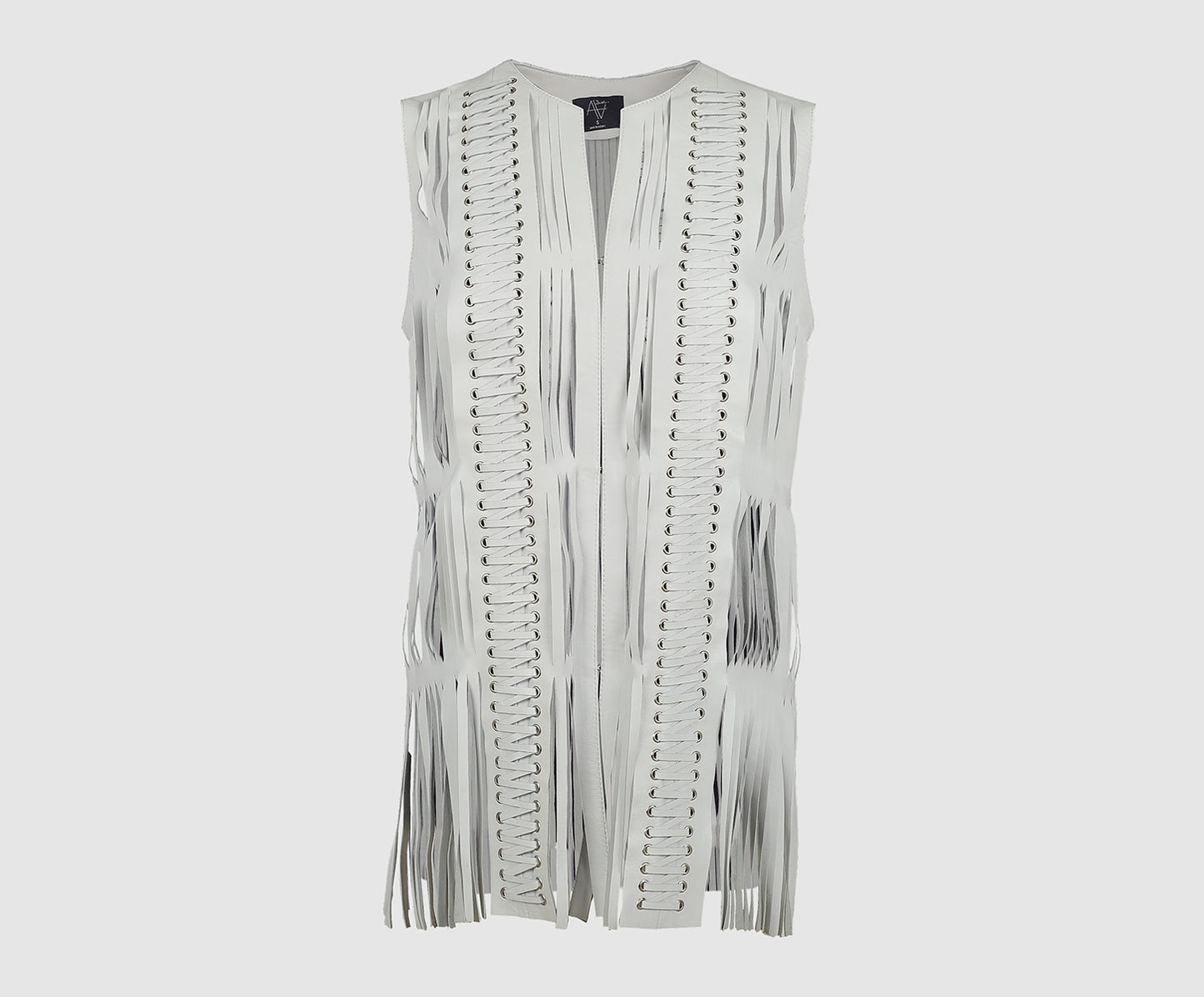 Caniayla Leather Vest White