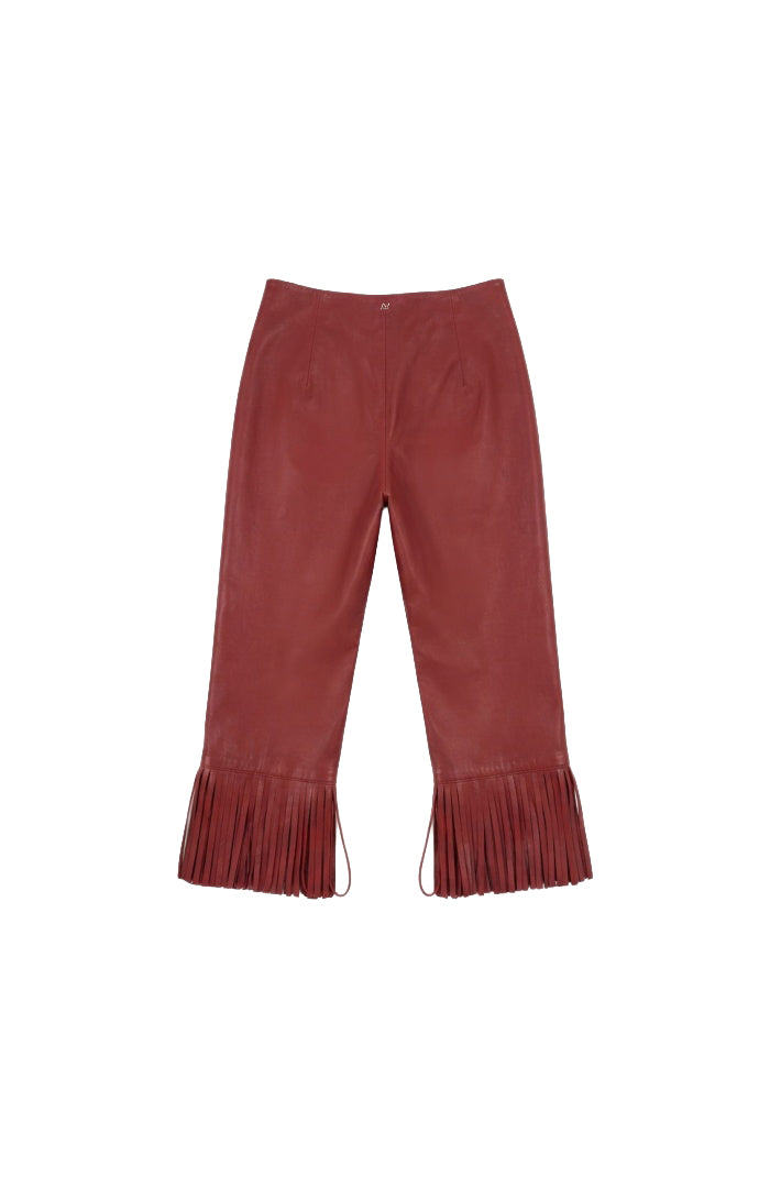 Ellie Leather Capri Red