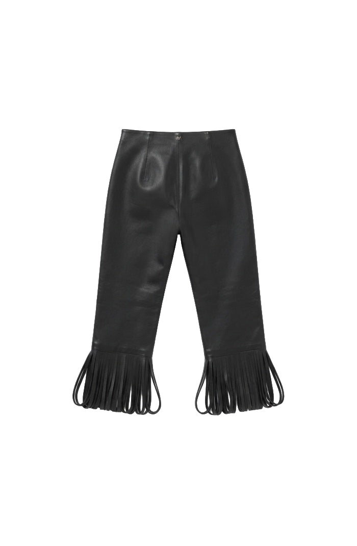 Ellie Leather Capri Black