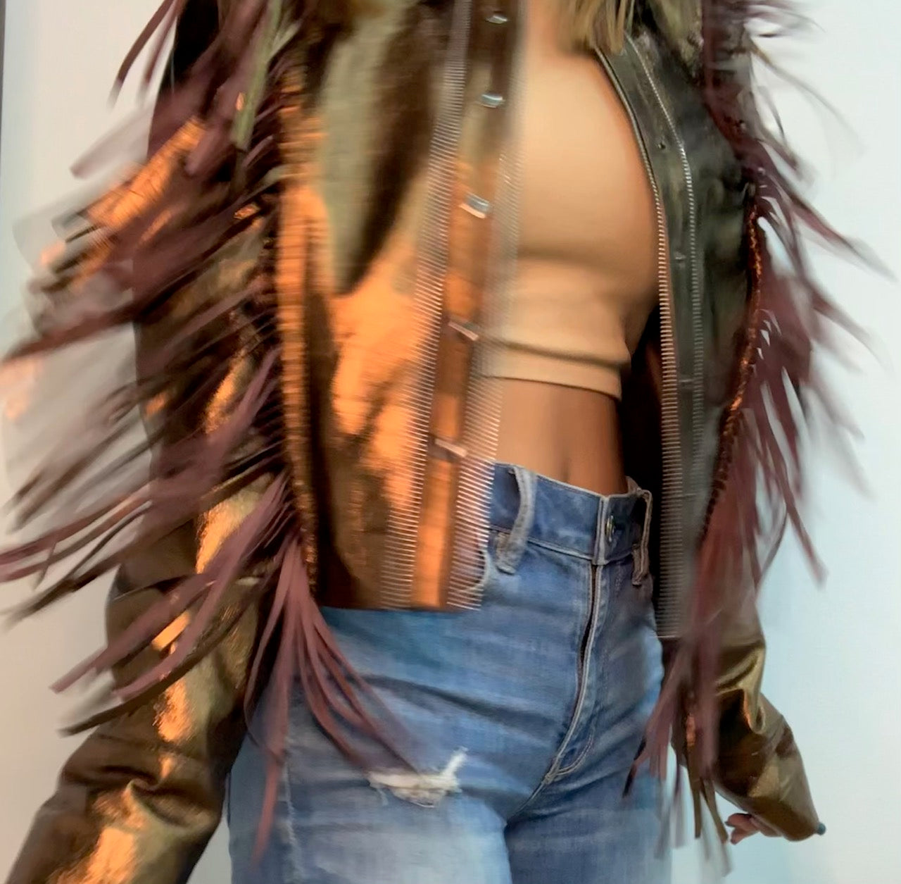 Cascade Leather Jacket Copper