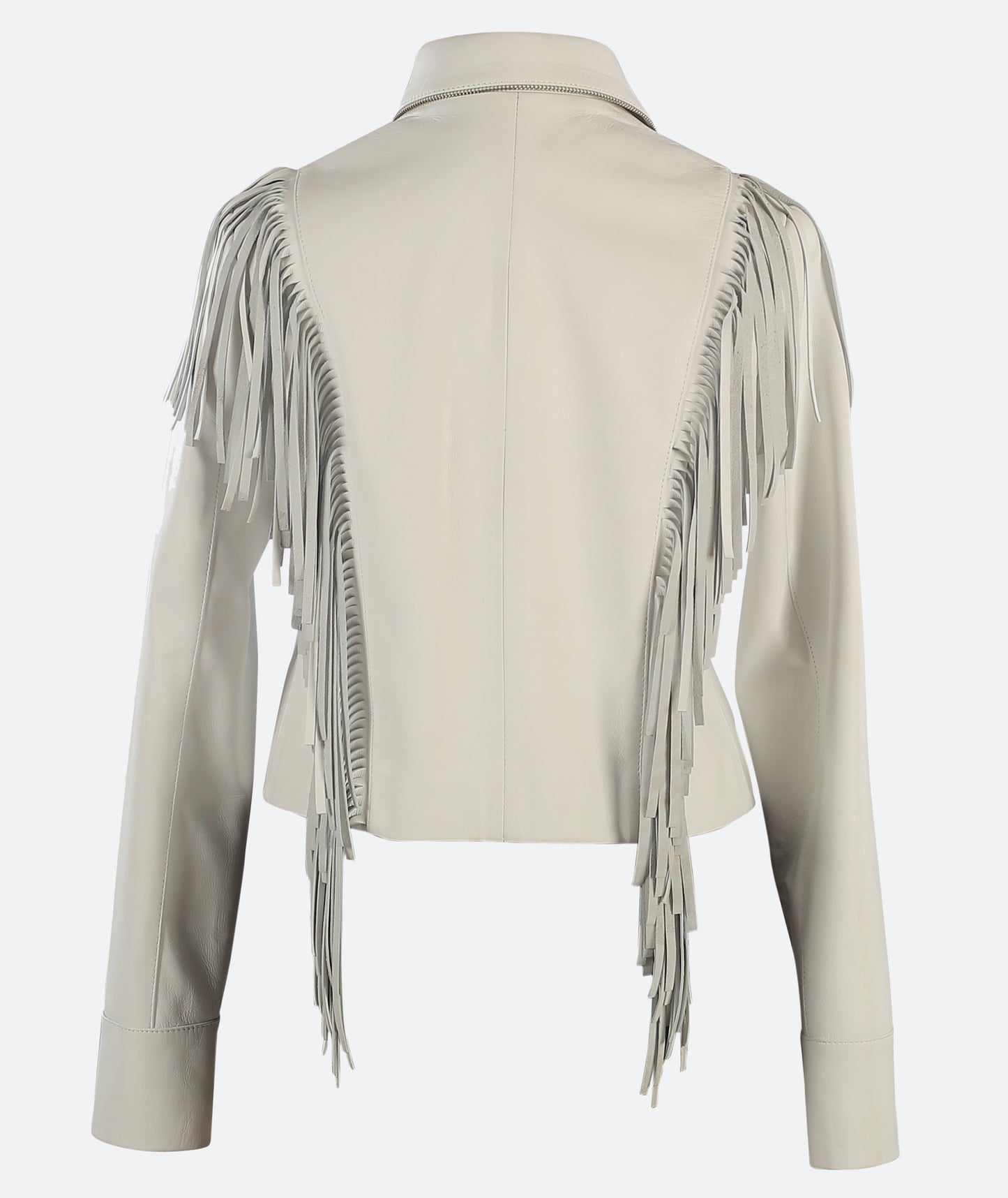 Cascade Leather Jacket White