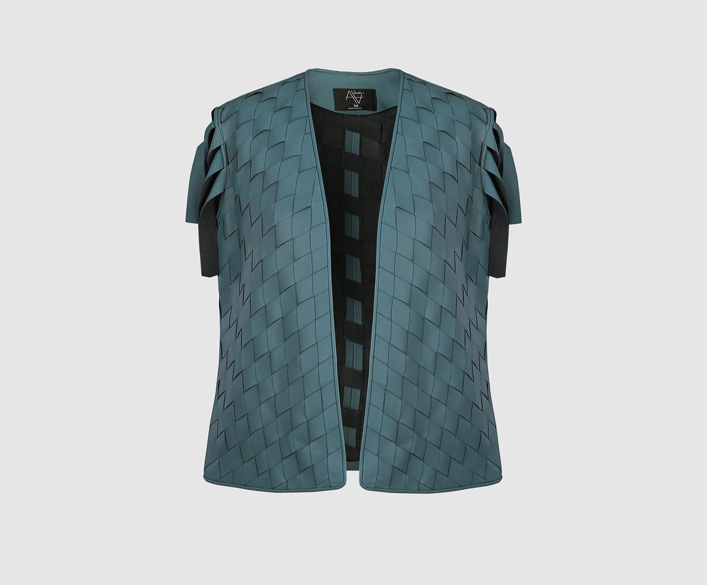 Chaturanga Leather Vest Cerulean Blue