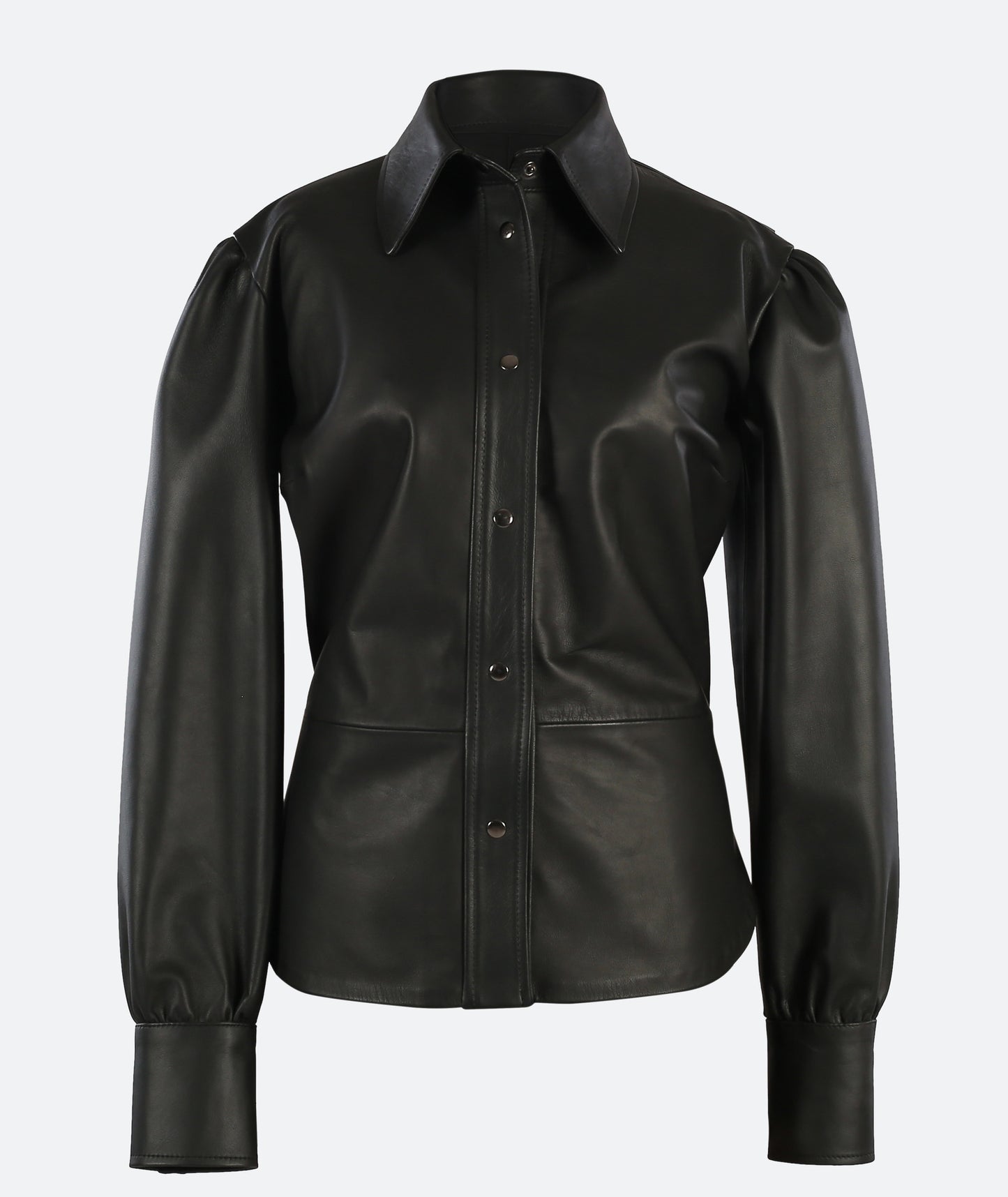 Cherilyn Leather Chemise Black