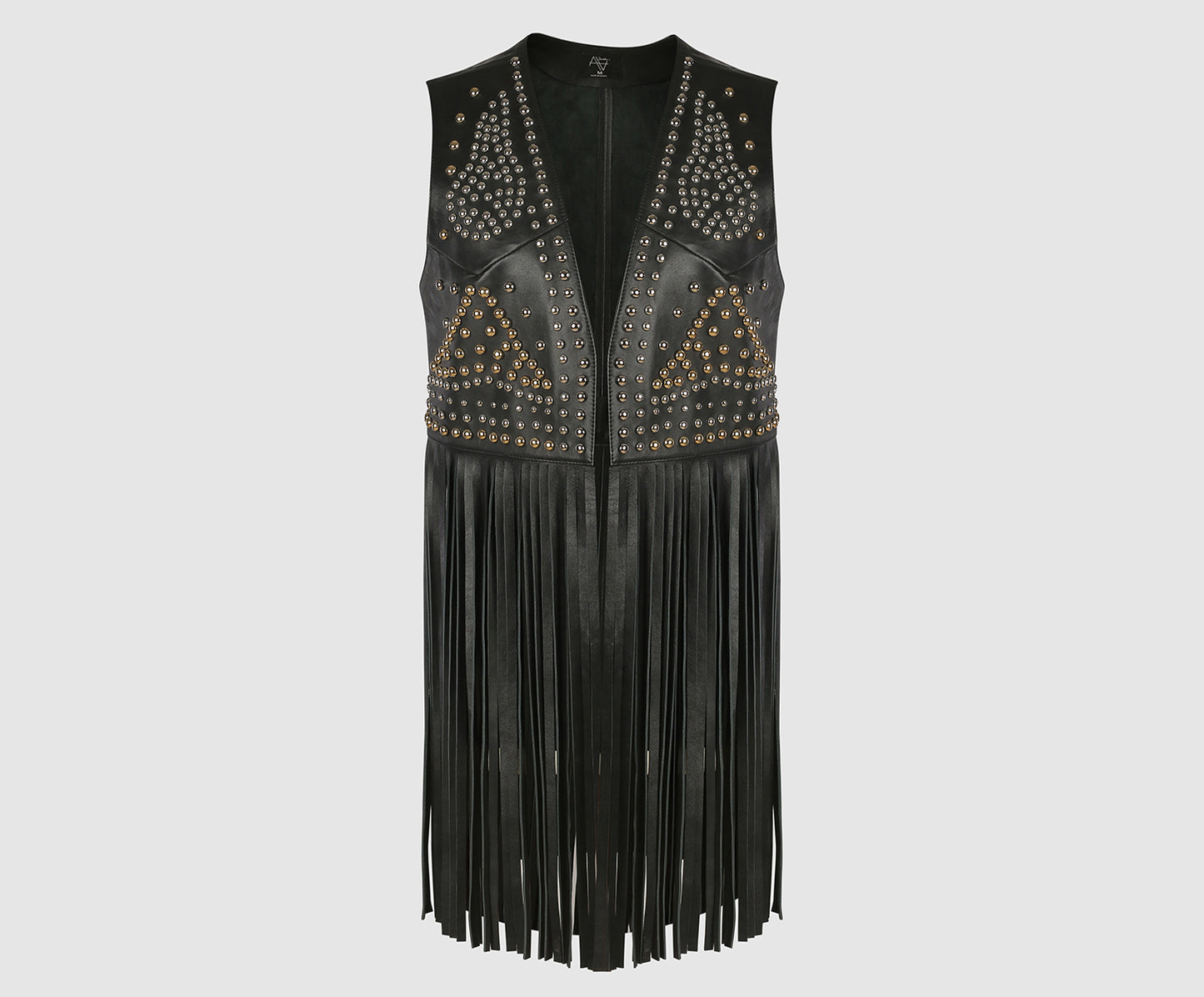 Clair De Lune Leather Vest Black