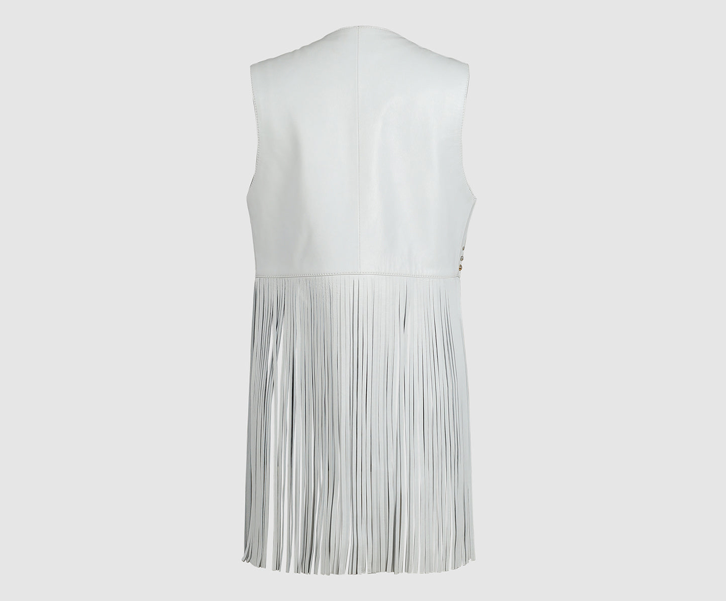 Clair De Lune Leather Vest White