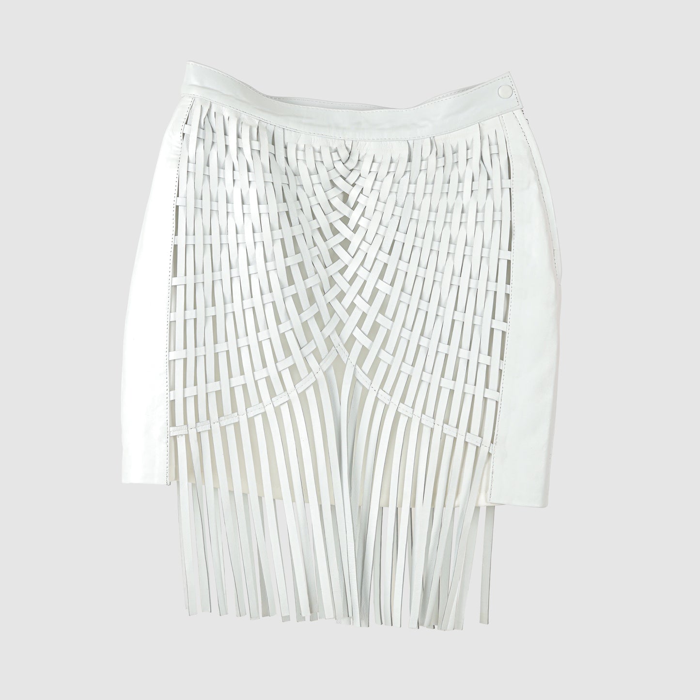Attalea Leather Skirt White