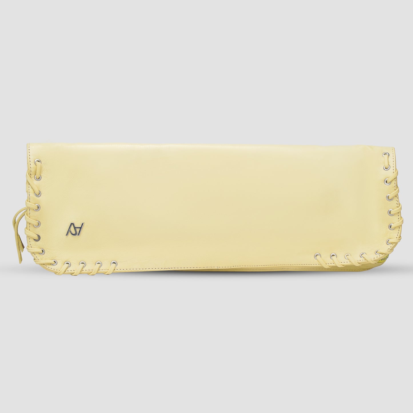 Annabelle Clutch Leather Bag Butter Yellow