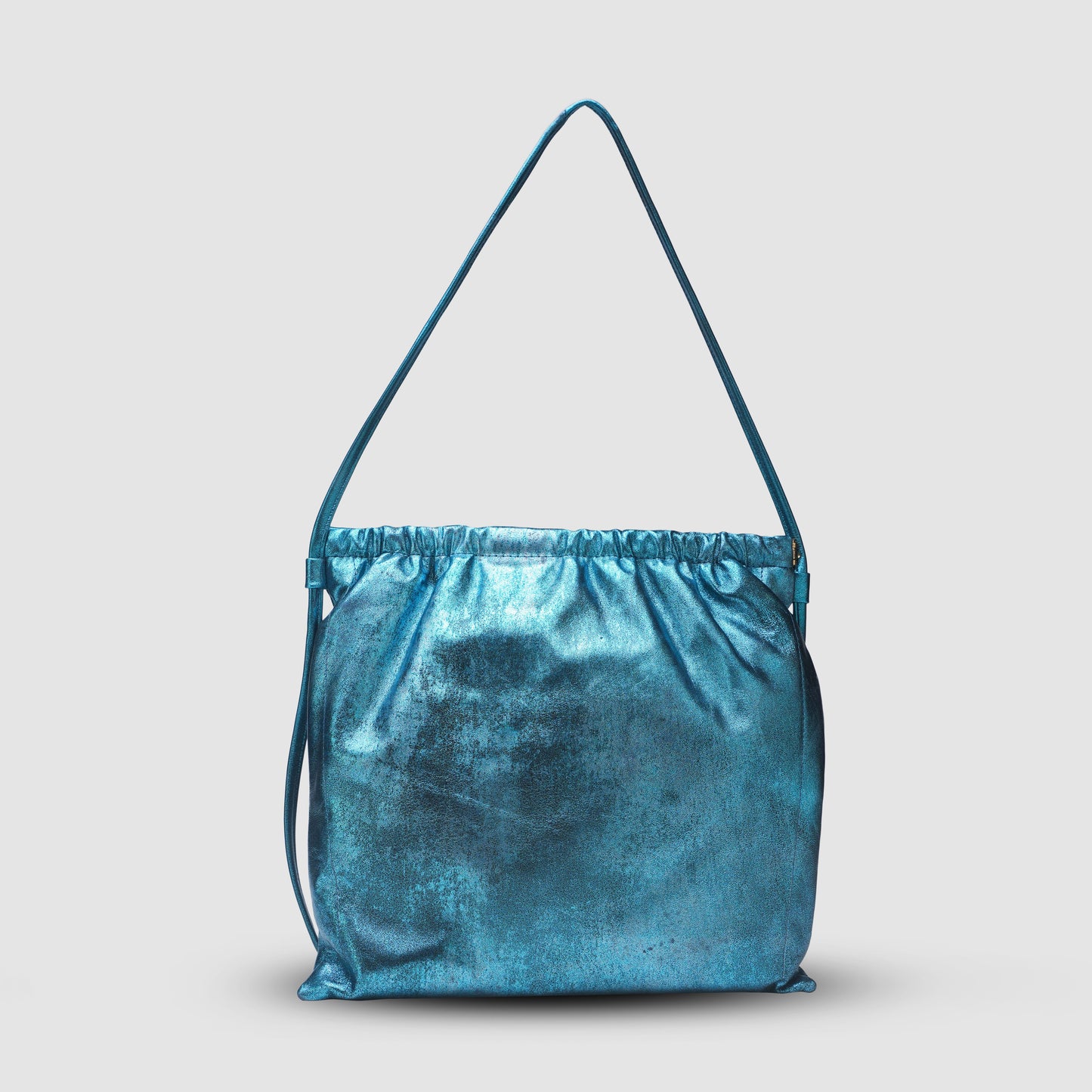 Melissa Clutch Leather Bag Washed Turquoise