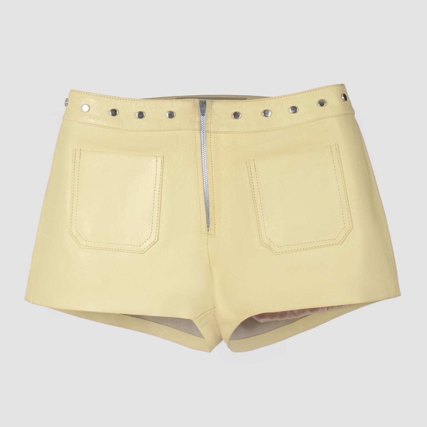 Sterling Leather Shorts Butter Yellow