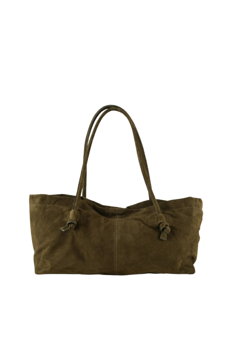Elara Suede Bag Olive