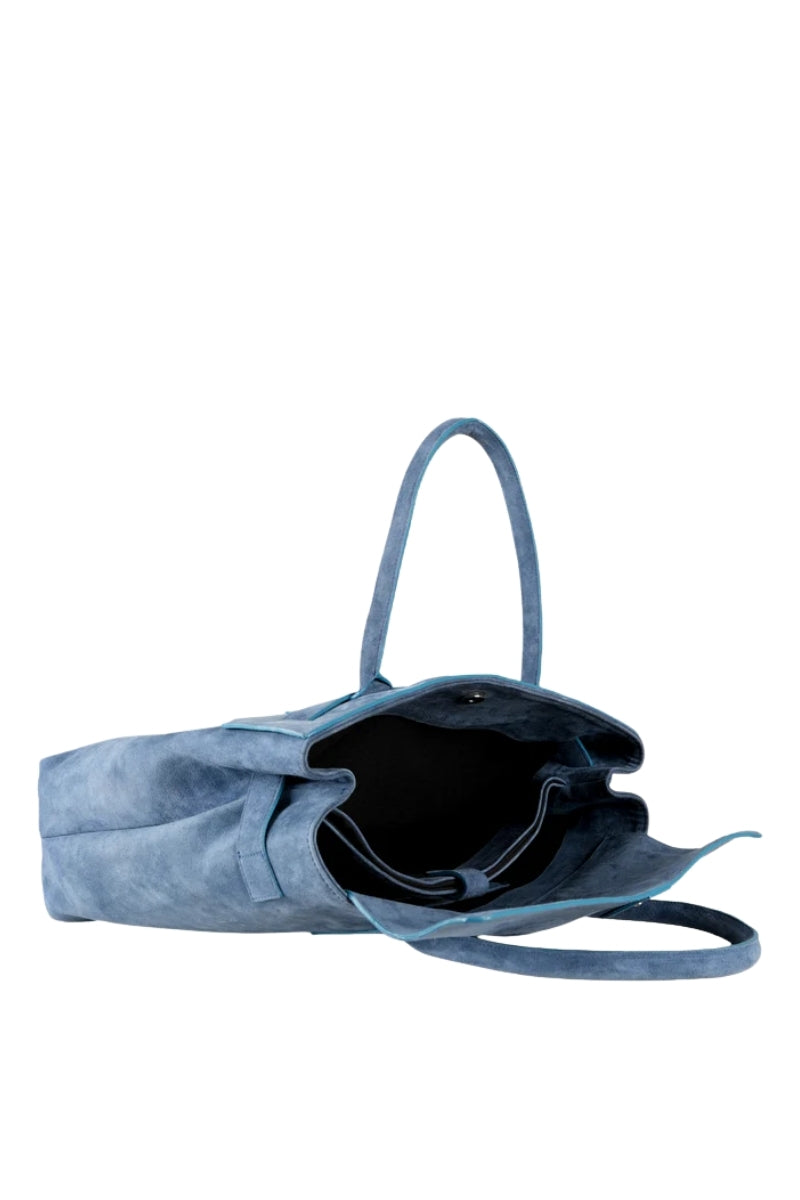 Eloura Oversized Suede Bag Blue